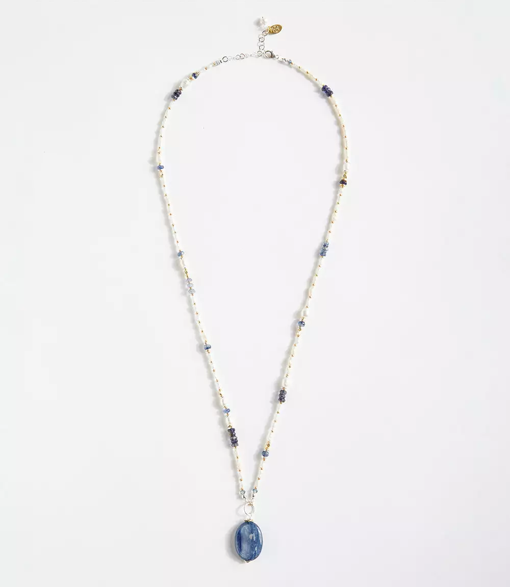 Karen Kane Gemstone Beaded Pendant Necklace 7 Karen Kane Gemstone Beaded Pendant Necklace - Image 5