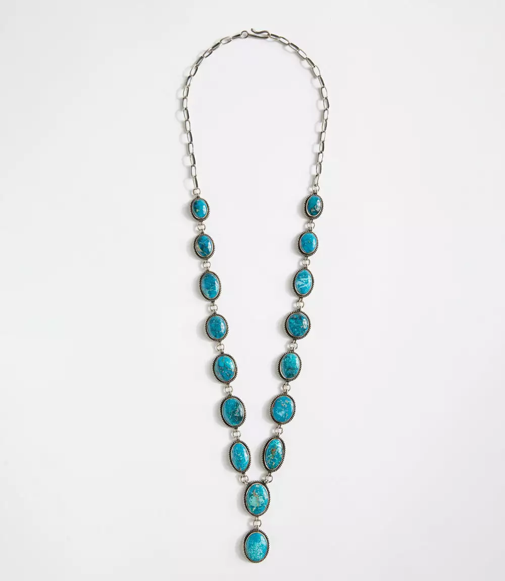 Karen Kane Turquoise Lariat Necklace 4 Karen Kane Turquoise Lariat Necklace - Image 2