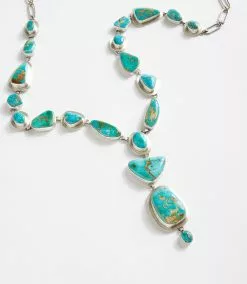Karen Kane Modern Turquoise Lariat Necklace