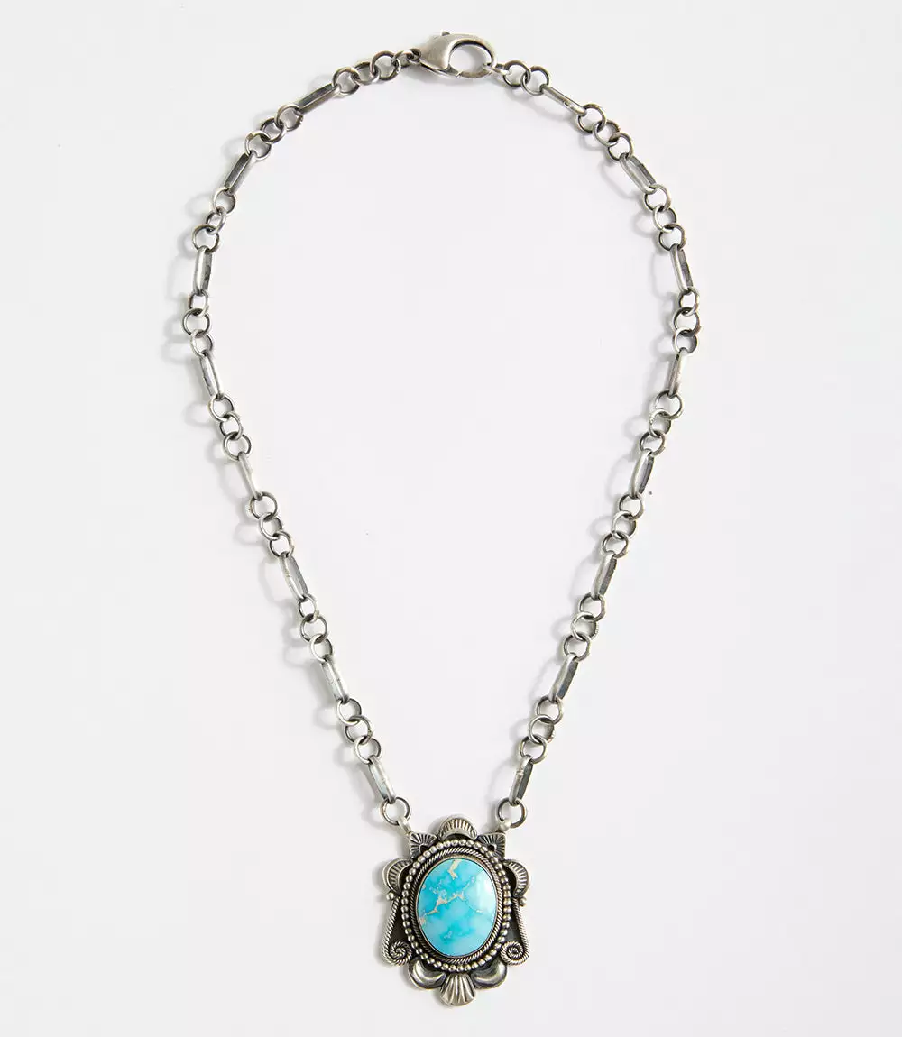 Karen Kane Turquoise Pendant Necklace 4 Karen Kane Turquoise Pendant Necklace - Image 2