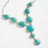 Karen Kane Royston Turquoise Lariat Necklace -karen kane Sales Shop N100060 002