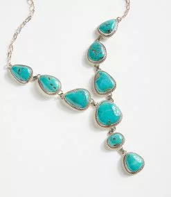 Karen Kane Royston Turquoise Lariat Necklace