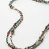Karen Kane Beaded Turquoise And Jasper Necklace -karen kane Sales Shop N200019 1