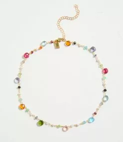 Karen Kane Beaded Gemstone Necklace 12 Karen Kane Beaded Gemstone Necklace -karen kane Sales Shop N200021 MUL 2