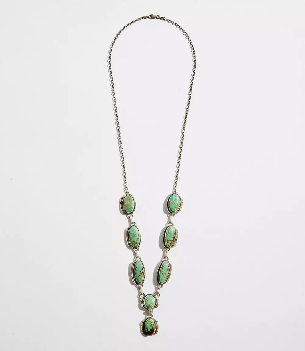 Karen Kane Turquoise Stone Station Necklace 3 Karen Kane Turquoise Stone Station Necklace