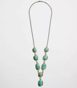 Karen Kane Turquoise Stone Station Necklace