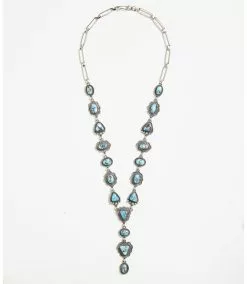 Karen Kane Turquoise Lariat Necklace