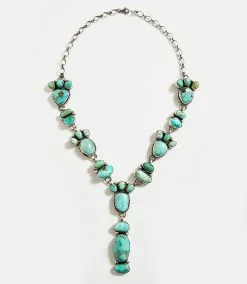 Karen Kane Carico Lake Turquoise Stone Lariat Necklace