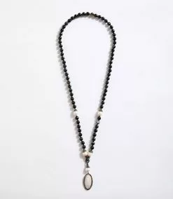 Karen Kane Beaded Long Mother Of Pearl Necklace