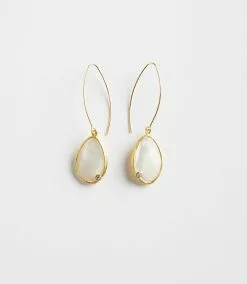Karen Kane Mother Of Pearl Teardrop Earrings