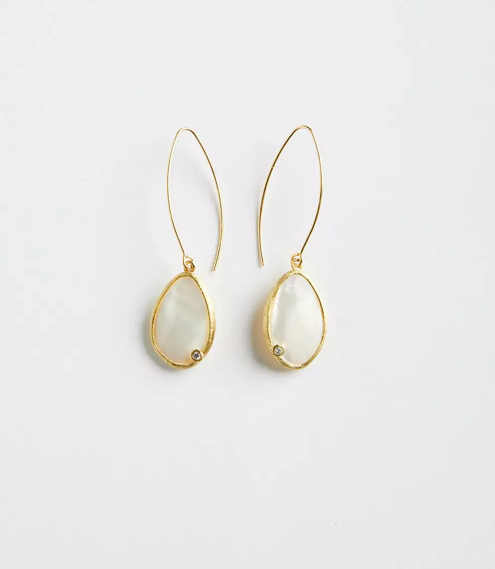 Karen Kane Mother Of Pearl Teardrop Earrings 3 Karen Kane Mother Of Pearl Teardrop Earrings