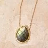 Karen Kane Gemstone Teardrop Necklace -karen kane Sales Shop a04 04 23 KK Location5306