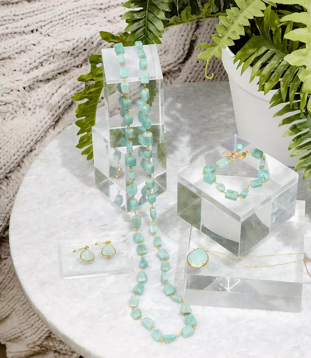 Karen Kane Amazonite Stone Bracelet 4 Karen Kane Amazonite Stone Bracelet - Image 2