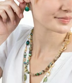 Karen Kane Beaded Quartz Necklace -karen kane Sales Shop av1