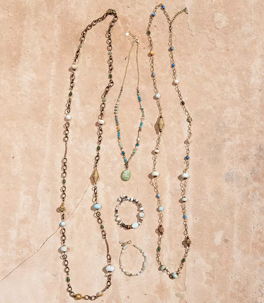 Karen Kane Beaded Chain Necklace 5 Karen Kane Beaded Chain Necklace - Image 3