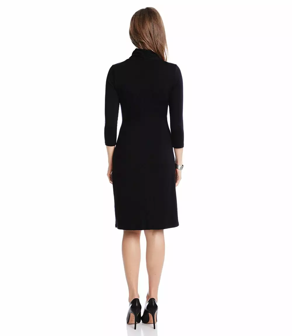 Karen Kane Petite Size Cascade Wrap Dress 5 Karen Kane Petite Size Cascade Wrap Dress - Image 3