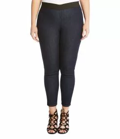 Karen Kane Plus Size Dark Rinse Jegging