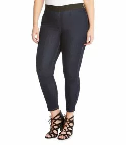 Karen Kane Plus Size Dark Rinse Jegging -karen kane Sales Shop indigo 3 zoom 6ce55864 3f06 46e3 b64b 822b13751d24