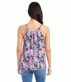 Karen Kane Shirred Tank -karen kane Sales Shop karekane 2023 summer 2L18622 FLO 003