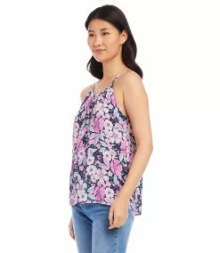 Karen Kane Shirred Tank -karen kane Sales Shop karekane 2023 summer 2L18622 FLO 004