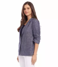 Karen Kane Ruched Sleeve Jacket -karen kane Sales Shop karekane 2023 summer 2L20178 IND 005