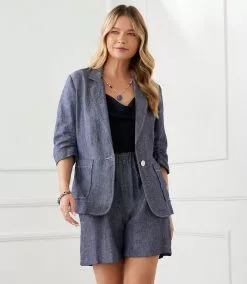 Karen Kane Ruched Sleeve Jacket -karen kane Sales Shop karekane 2023 summer 2L20178 IND 007