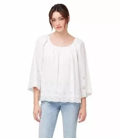 Karen Kane Flutter Sleeve Top -karen kane Sales Shop karekane 2023 summer 2L70182 OWH 002