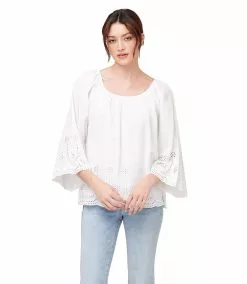Karen Kane Flutter Sleeve Top -karen kane Sales Shop karekane 2023 summer 2L70182 OWH 005
