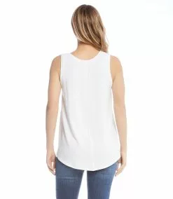 Karen Kane Petite Size Tank Top -karen kane Sales Shop karenkane 2018 spring L12175 WHT 002 3d711b51 fe81 439e bad5 aafdc30b6319