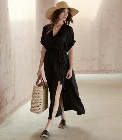 Karen Kane Cuffed Sleeve Dress