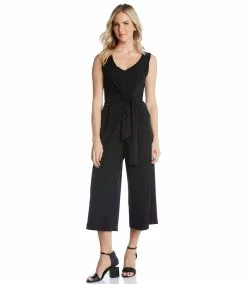 Karen Kane Tie-Front Jumpsuit -karen kane Sales Shop karenkane 2020 spring mailer L46132 BLK 004 3a8c2d74 b2f9 45b8 8398 8266afa1d855