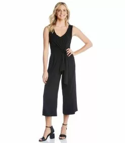 Karen Kane Tie-Front Jumpsuit -karen kane Sales Shop karenkane 2020 spring mailer L46132 BLK 006 ca41103f 763e 44b7 b139 12948bc9aa4c