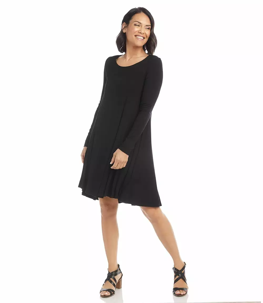 Karen Kane Long Sleeve Maggie Trapeze Dress 9 Karen Kane Long Sleeve Maggie Trapeze Dress - Image 7