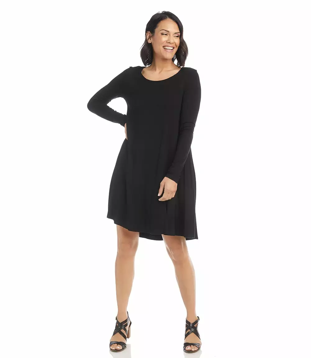 Karen Kane Long Sleeve Maggie Trapeze Dress 8 Karen Kane Long Sleeve Maggie Trapeze Dress - Image 6
