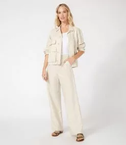 Karen Kane Cargo Jacket -karen kane Sales Shop karenkane 2021 summer 1L01194 NAT 005