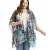 Karen Kane Plus Size Open Front Jacket -karen kane Sales Shop karenkane 2021 summer 1L59095W PRT 2444 1