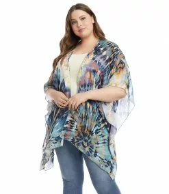 Karen Kane Plus Size Open Front Jacket -karen kane Sales Shop karenkane 2021 summer 1L59095W PRT 2445 1