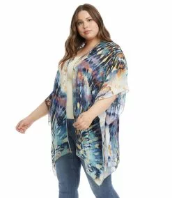 Karen Kane Plus Size Open Front Jacket -karen kane Sales Shop karenkane 2021 summer 1L59095W PRT 2456 1