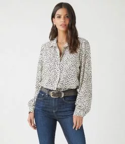 Karen Kane Long Sleeve Shirt -karen kane Sales Shop karenkane 2022 fall 1F05549X CBL 001