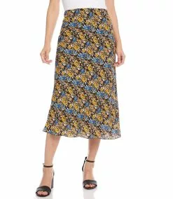 Karen Kane Bias Cut Midi Skirt