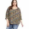 Karen Kane Plus Size Blouson Sleeve Top