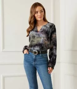 Karen Kane Split Placket Top