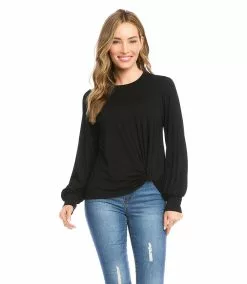 Karen Kane Petite Size Side Pick-Up Top