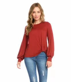 Karen Kane Petite Size Side Pick-Up Top
