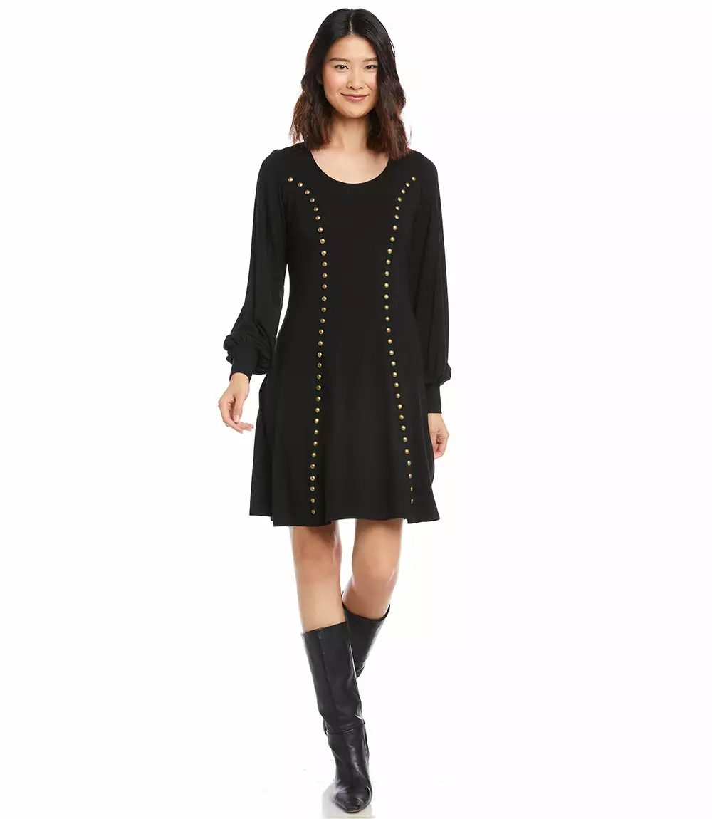 Karen Kane Studded A-Line Dress 4 Karen Kane Studded A-Line Dress - Image 2