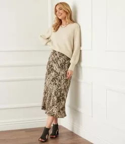 Karen Kane Bias Cut Midi Skirt