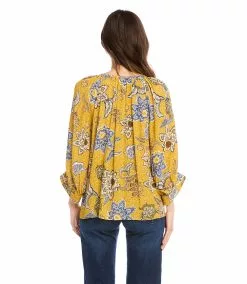 Karen Kane Blouson Sleeve Top -karen kane Sales Shop karenkane 2022 fall 3L22178 PRT 003