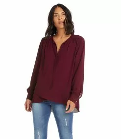 Karen Kane Crossover Tie Top -karen kane Sales Shop karenkane 2022 fall 3L25410 WIN 001