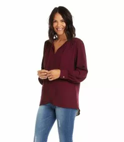 Karen Kane Crossover Tie Top -karen kane Sales Shop karenkane 2022 fall 3L25410 WIN 003