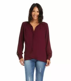 Karen Kane Crossover Tie Top